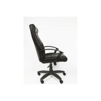 Кресло Easy Chair VTEChair-639 TPU ткань кожзам, серый/черный, пластик 686731