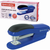 Степлер BRAUBERG SX-39 №24/6 26/6 до 25 листов, синий 228591