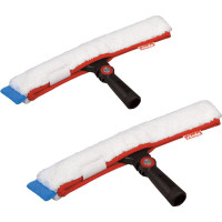 Щетка для мытья окон Vileda Professional Эволюшн шубка из микрофибры, ширина 35 см черенок-ручка 602105, 602099