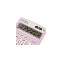 Настольный калькулятор BRAUBERG EXTRA PASTEL-12-PR 206x155мм, 12 разрядов, сиреневый 250489