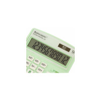 Настольный калькулятор BRAUBERG EXTRA PASTEL-12-LG 206x155 мм, 12 разрядов, мятный 250488