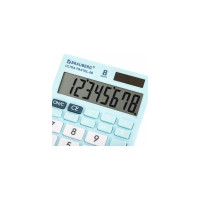 Настольный компактный калькулятор BRAUBERG ULTRA PASTEL-08-LB 154x115 мм, 8 разрядов, голубой, 250513