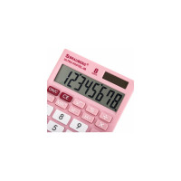 Настольный компактный калькулятор BRAUBERG ULTRA PASTEL-08-PK 154x115 мм, 8 разрядов, розовый, 250514