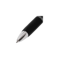 Ручка 12 шт в упаковке BRAUBERG гелевая автомат. с грипом Black Jack ЧЕРНАЯ трехгранная 07мм линия 05мм  141552