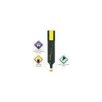 Текстовыделитель 12 шт в упаковке BRAUBERG "ORIGINAL" ЖЕЛТЫЙ линия 1-5 мм  151681