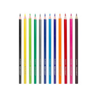 Карандаши цветные 12 шт в упаковке BRAUBERG пластиковые PREMIUM 12 цветов шестигранные грифель мягкий 3 мм  181666