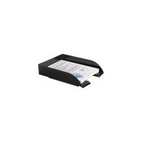 Горизонтальный лоток для бумаг BRAUBERG Office style 320х245х65 мм черный 237286