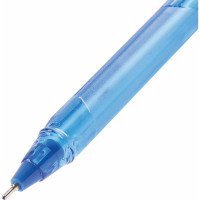 Ручка BRAUBERG шариковая масляная Extra Glide Tone СИНЯЯ трехгранная 0,7 мм, линия 0,35 мм 12 шт 142924
