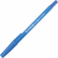 Ручка 12 шт в упаковке BRAUBERG шариковая Capital blue СИНЯЯ корпус soft-touch голубой 07мм линия 035мм  142493