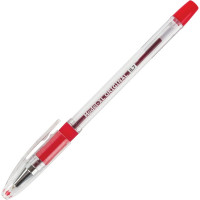 Ручка шариковая масляная с грипом Model-XL ORIGINAL BRAUBERG, красная, узел 0.7 мм, линия 0.35 мм 12 шт 143244