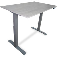 Стол с регулируемой высотой StolStoya МОТОР UP рама серая, столешница ЛДСП, Пальмира, 125x75 PE211ISSLP125