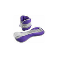 Универсальные утяжелители Starfit WT-502 1 кг, лиловый ЦБ-00001527