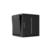Телекоммуникационный настенный шкаф Cabeus 19" 6U цвет черный SH-05F-6U60/35m-BK