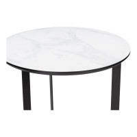 Журнальный стол Woodville Роб D-450 мрамор белый 462093
