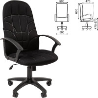 Офисное кресло BRABIX Stampo Ex-292 ткань Tw-11, черное 532790