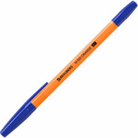 Шариковые ручки M-500 Orange BRAUBERG, синие, узел 0.7 мм, линия письма 0.35 мм 12 упаковок по 4 шт 143950
