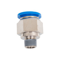 Фитинг цанговый прямой с наружной резьбой M1/4" для трубки с наружным диаметром 16 мм PC 16-R02 SHPI PC 16-02