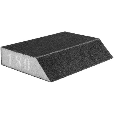 GRAPHITE Губка наждачная косой 125 x 25 x 90 мм K180 55H924