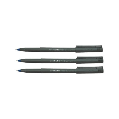 UNI Набор роллеров Ball II Micro UB-104, синий, 0.5 мм. 3 шт., 166124