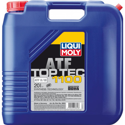 Синтетическое трансмиссионное масло для АКПП LIQUI MOLY Top Tec ATF 1100 3653