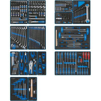 Набор инструментов для тележки KING TONY BOARD 934-325MRVD