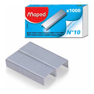 Maped Скобы для степлера №10, 1000 штук, Франция, до 20 листов, 223135