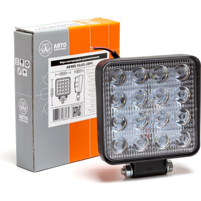 АВТОЭЛЕКТРИКА Фара рабочего света LED квадр., 12/24В AE48S-16LED-28PC 09.2010