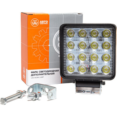 АВТОЭЛЕКТРИКА Фара рабочего света LED кадратная, 12/24В AE48S-16LED-55PC 09.1887