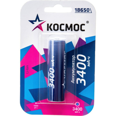 Аккумулятор КОСМОС KOC18650Li-ion34UBL1