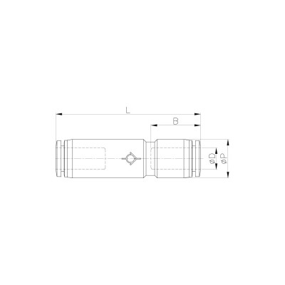 CDC Pneumatics Обратный клапан 8мм CVPU 08