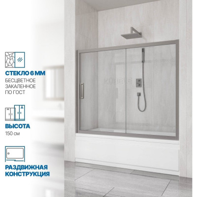 Шторка на ванну GuteWetter gwmpkb019p2 4698031943180