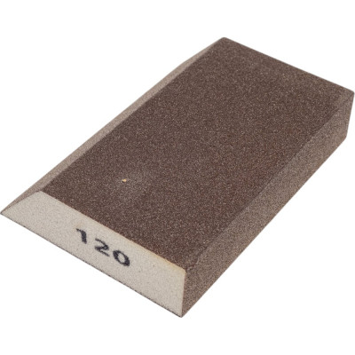 GRAPHITE Губка наждачная косой 125 x 25 x 90 мм K120 55H923