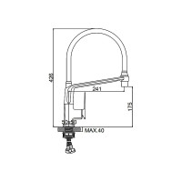Смеситель для кухни Ledeme L4078B-2 808338