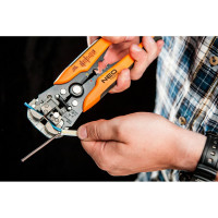 Автоматический съемник изоляции NEO Tools 0.5-6.0 мм2 205 мм торцевой 01-500