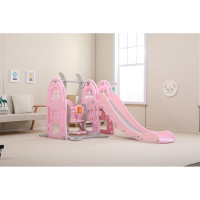 Горка/качели Perfetto Sport Замок PS-047-P розовый СГ000005144