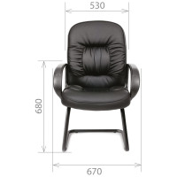 Конференц-кресло CHAIRMAN 416V ЭКО черный глянец 00-06006817