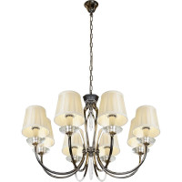 Подвесной светильник iLAMP Charm никель+бежевый P2508-8 nic