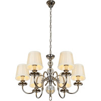 Подвесной светильник iLAMP Armonia никель+бежевый P2510-6 nic