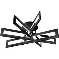 Потолочный светильник iLEDEX Stalker черный 9082-R800-X 128W BK