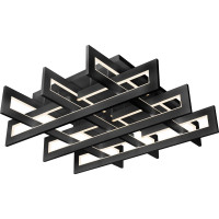 Потолочный светильник iLEDEX Stalker черный 9082-800*800-X 192W BK