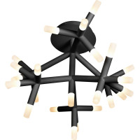 Потолочный светильник iLEDEX Savage черный FS-017-X25 BK