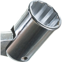 Торцевой ключ HORTZ шарнирный 17х19 хромированный HOR 352130