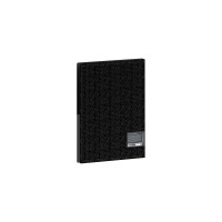 Папка на 2 кольцах BERLINGO DoubleBlack 24 мм, 600 мкм, D-кольца, с внутренним карманом RB4_2D701