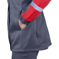 Летний женский костюм ГК Спецобъединение РОУД серый/красный Кос 790/80/158