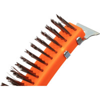 Проволочная щетка NEO Tools нержавеющая проволока, 3х19 рядов со скребком 39-052