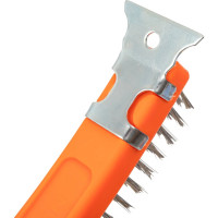 Проволочная щетка NEO Tools нержавеющая проволока, 3х19 рядов со скребком 39-052