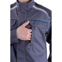Летняя куртка iForm ТУРБО SAFETY, серая/темно-серая Кур 1603/96/182