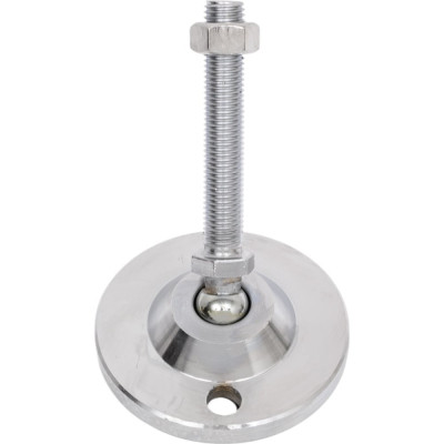 Шарнирная регулируемая опора UnitMC 100хМ16х100 (основание сталь, винт сталь) 400203 100xM16x100