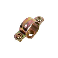 Хомут для медной трубы СВК ду 22 с дюбелем, 10 шт. SVK-FCU2210 Н0000021671