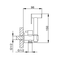 Кран с гигиенической лейкой Frap F7501 531095